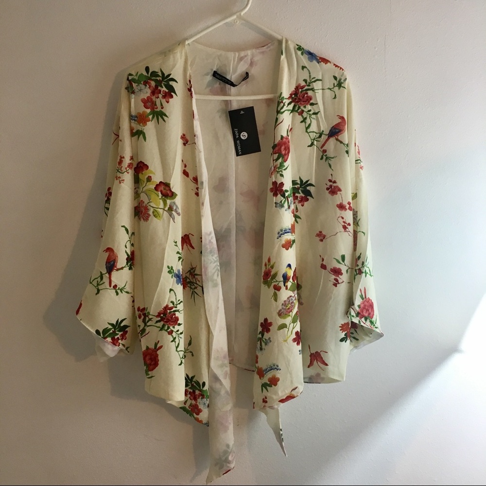Tropical Print Kimono